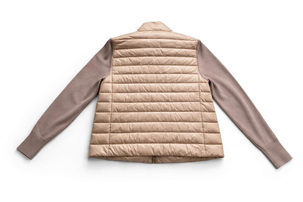 Moncler Cardigan Tricot Virgin Wool Sleeves Jacket in Blush Size M medium ladies