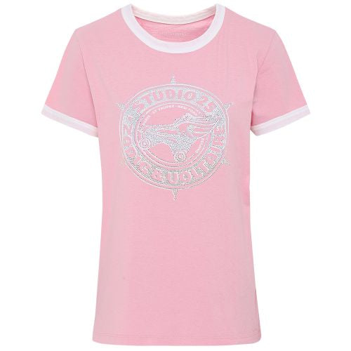 Zadig & Voltaire Cotton Zoe Studio 25 T Shirt in Pink Size S small ladies