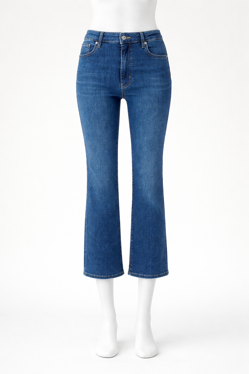 FRAME The Reboot Cropped Jeans in blue denim size 29 ladies