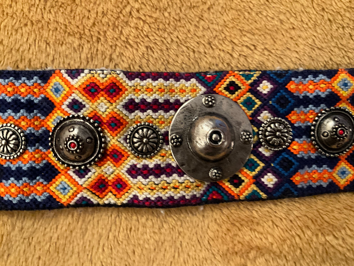 Christian Dior Limited Edition Canvas Studded Bohemian-Inspired Shoulder Strap ladies