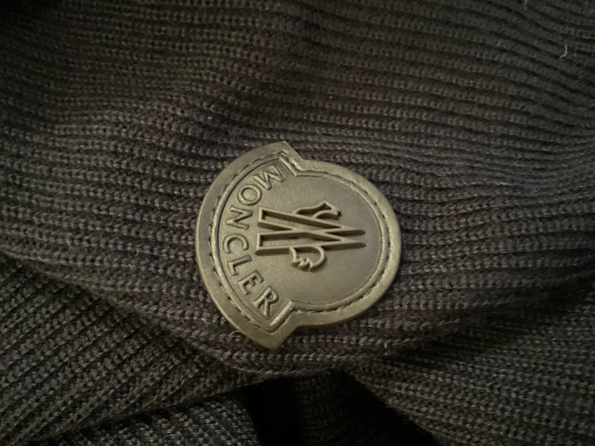 Moncler Tricot Cardigan Navy Blue Wool Size L large Men