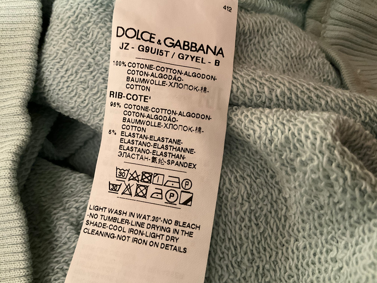 Dolce & Gabbana Sweatshirt Light Green Size 48 Men