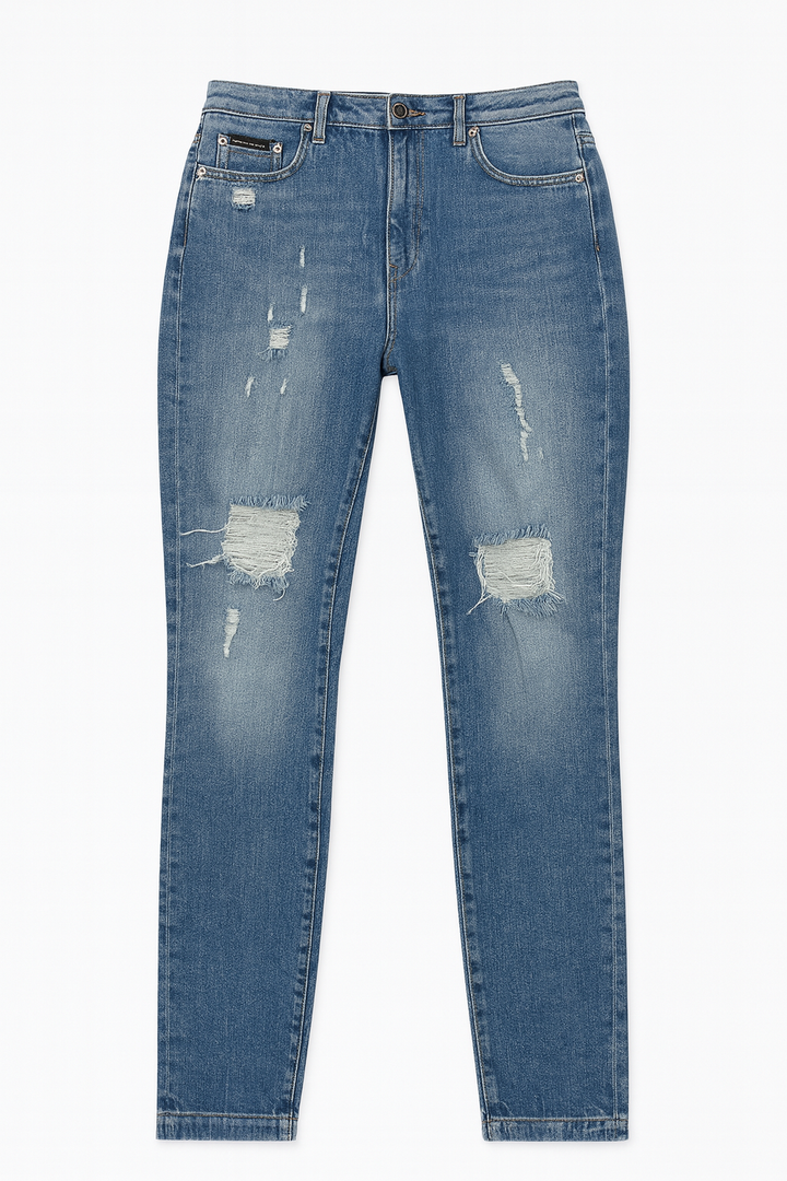 Dolce & Gabbana Audrey distressed blue jeans size I 44 US 8 UK 12 L large ladies
