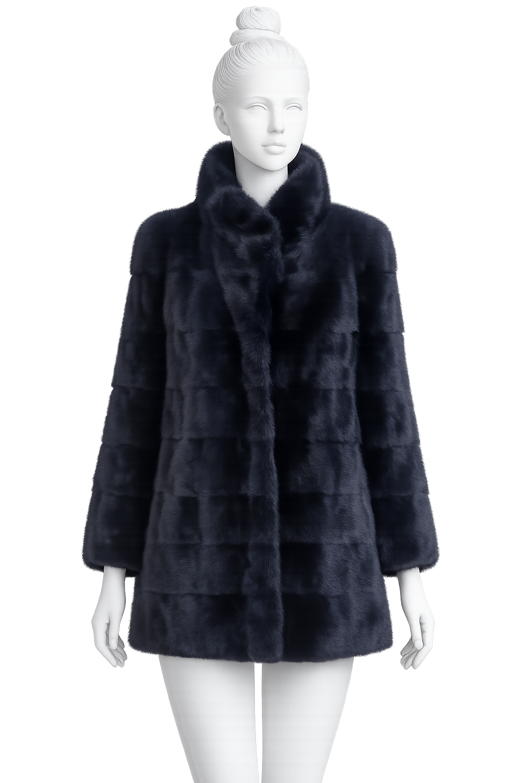 Dario Modena Roma Real Mink Fur Coat Jacket Size I 44 UK 12 US 8 ladies