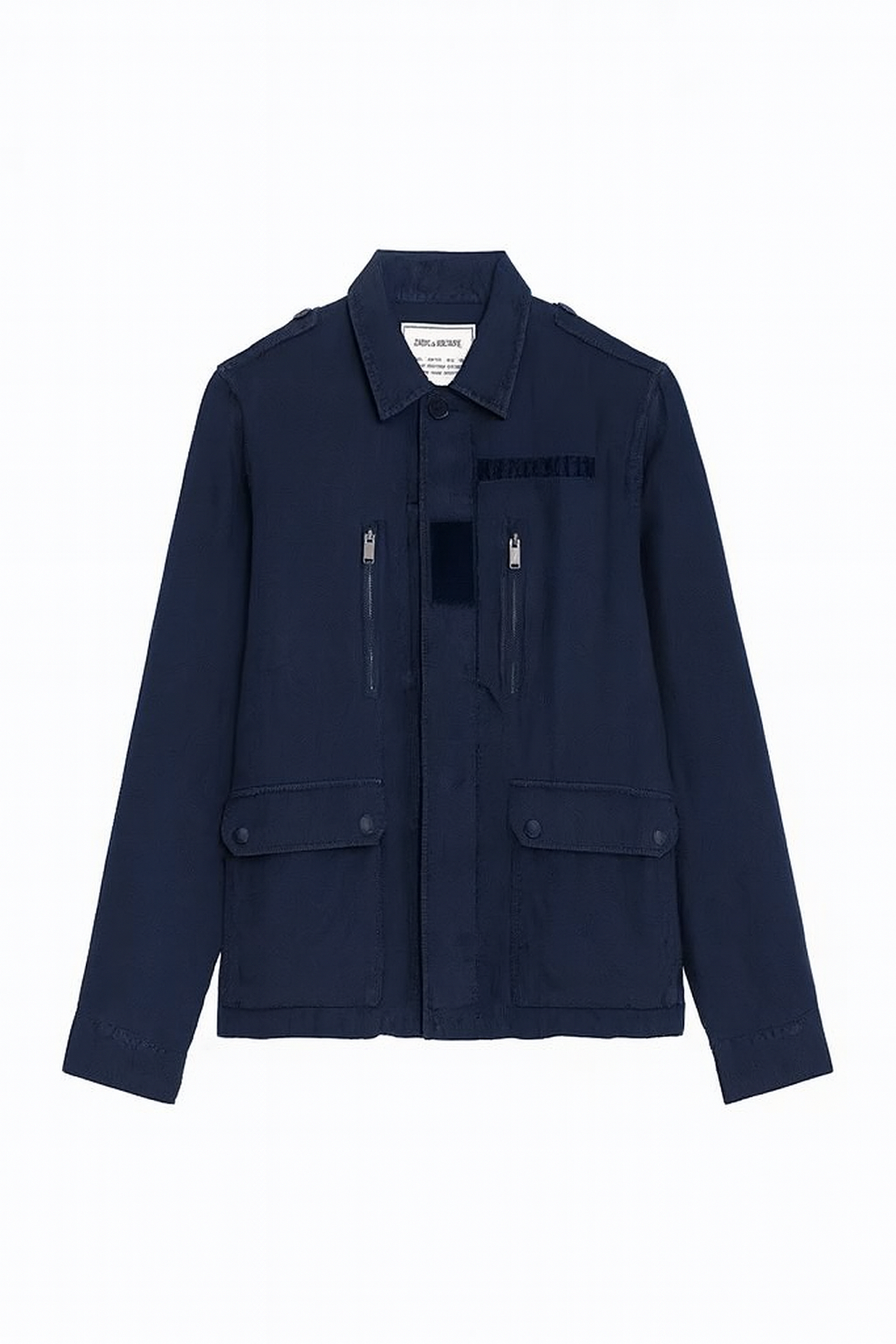 Zadig and Voltaire KIDO LIN LAVE Navy blue line shirt jacket size S small men