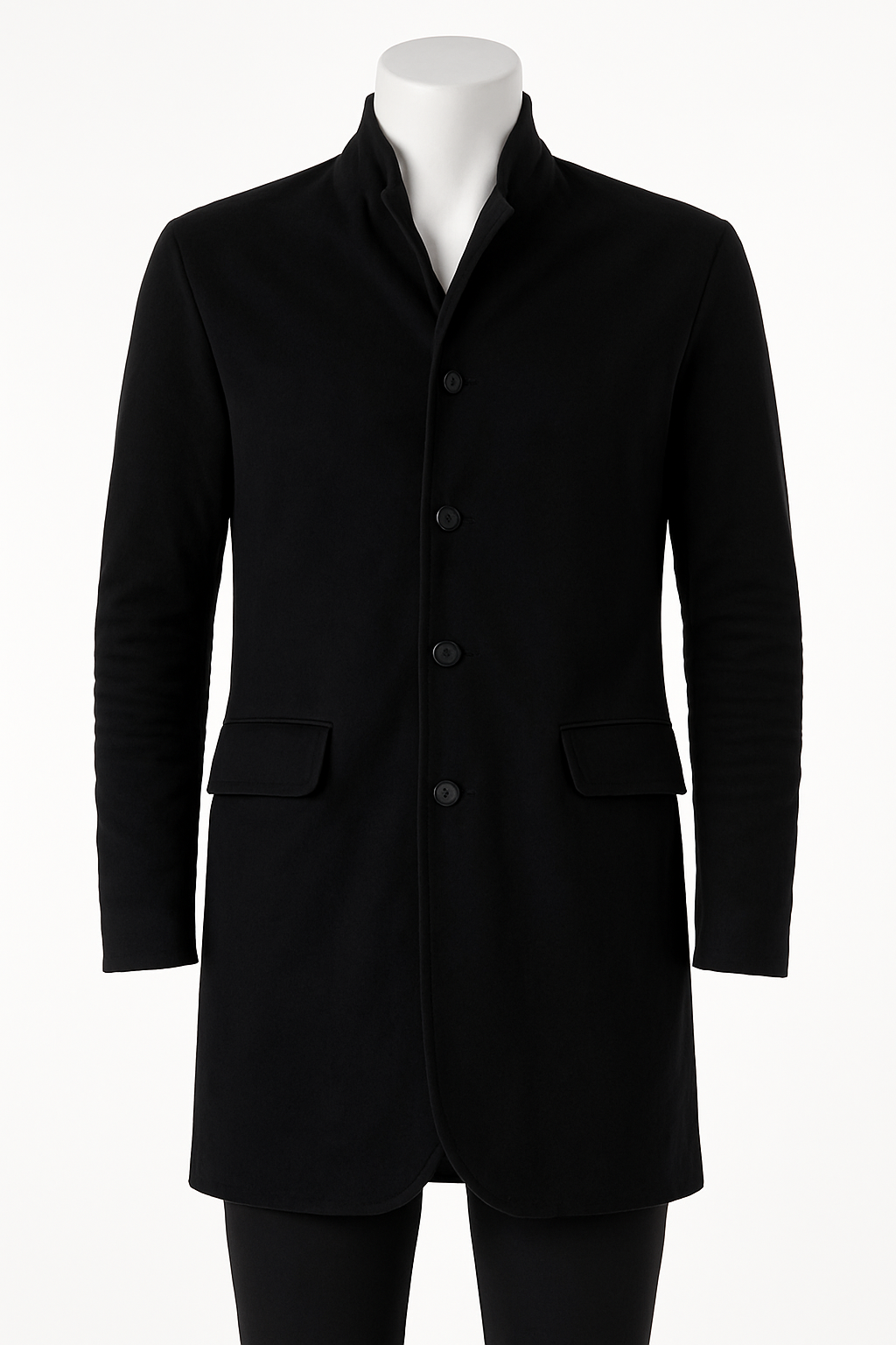 LAYER-0 Long H Blazer, navy, 100% wool coat size 52 men