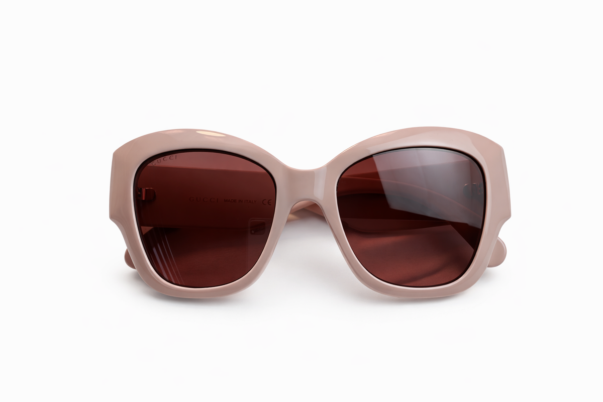 GUCCI Acetate GG Butterfly Sunglasses GG0808S in beige ladies
