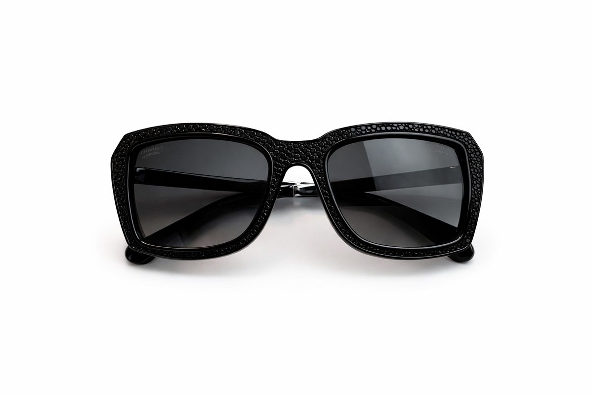 Chanel Stingray CC Polarized Sunglasses 6047-Q Black ladies
