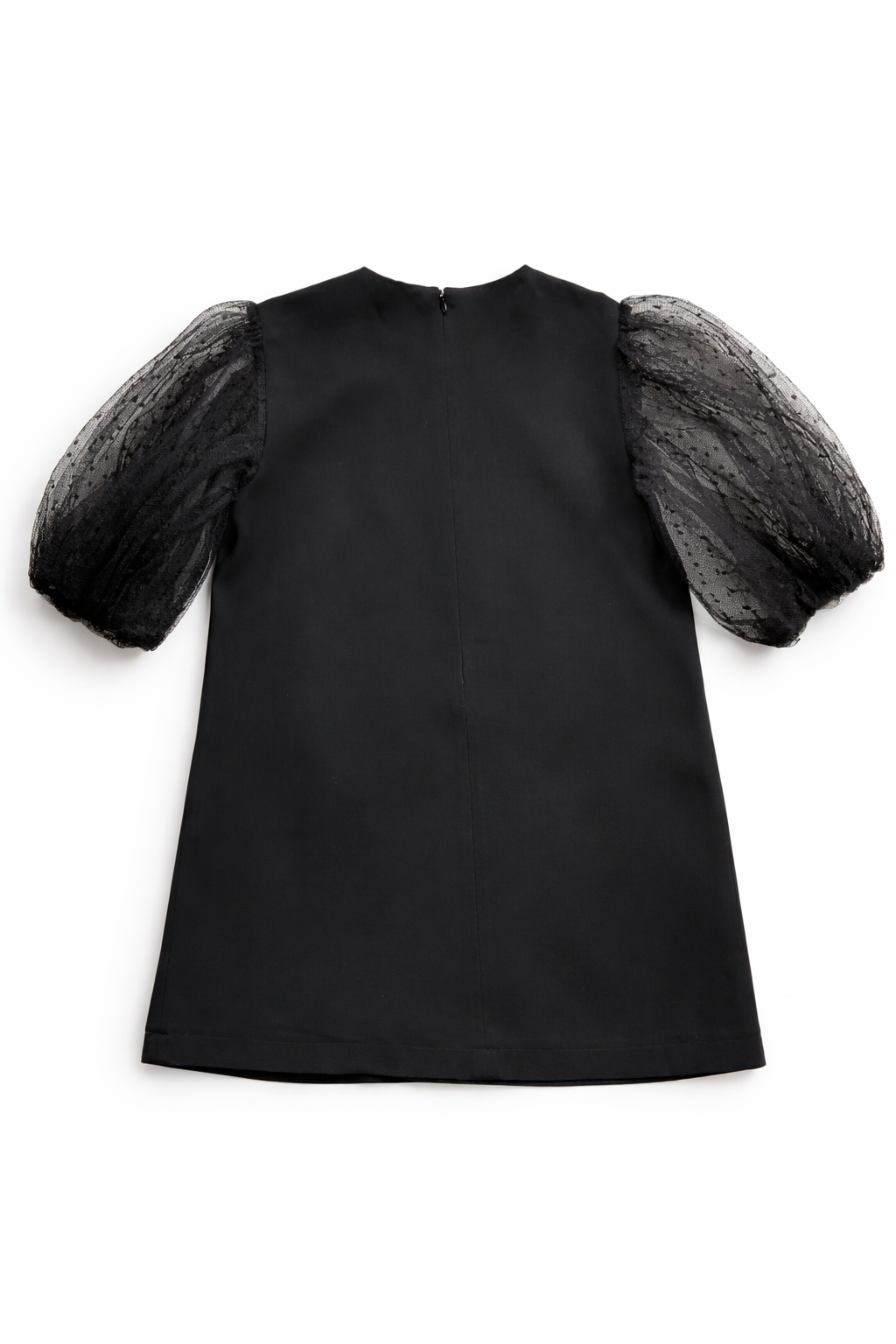 RED Valentino Black crepe top with balloon sleeves Size I 42 UK 10 US 6 ladies