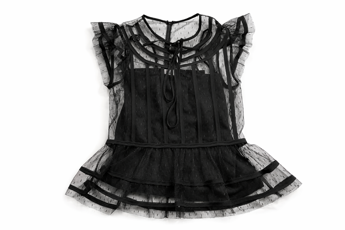 REDValentino Point d’esprit tulle blouse size S/M ladies
