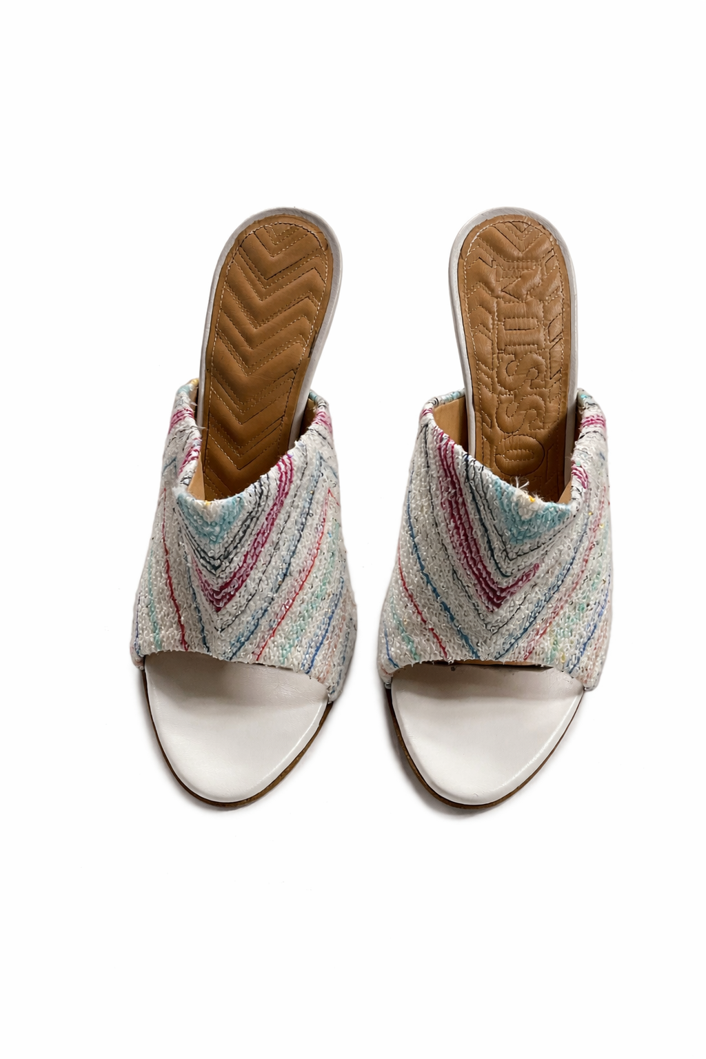Missoni Sequined crochet-knit mules size 38 ladies