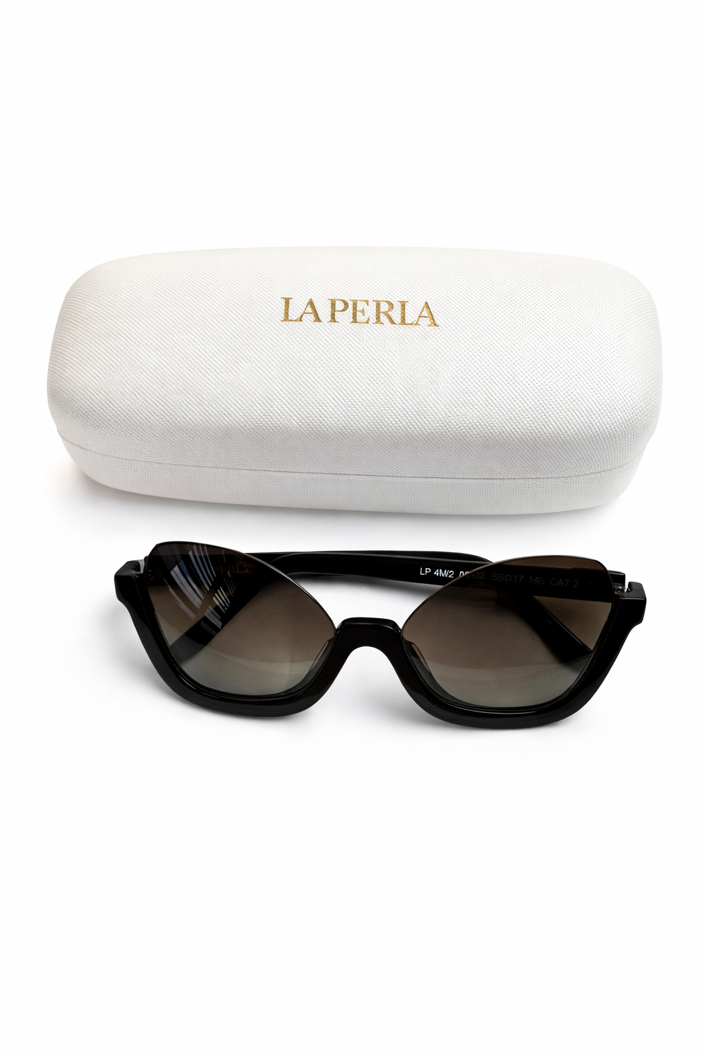 La Perla Half Frames Black Sunglasses Ladies