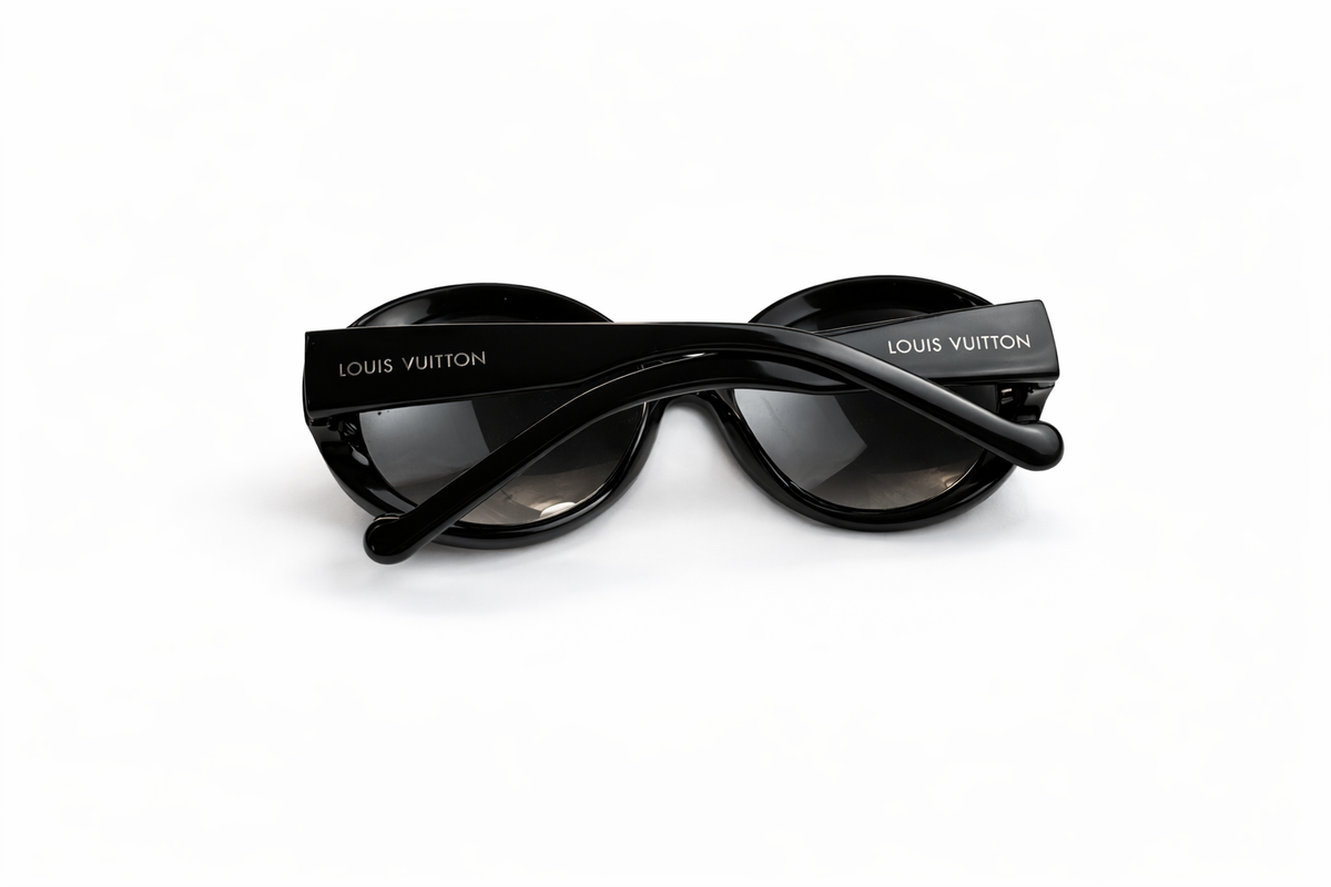LOUIS VUITTON Z0670W Glitter Round Sunglasses Brown ladies