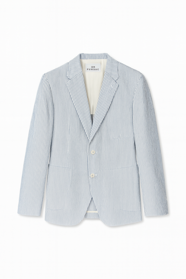 DE FURSAC STRIPS PATTERN BLAZER JACKET SIZE 50 MEN