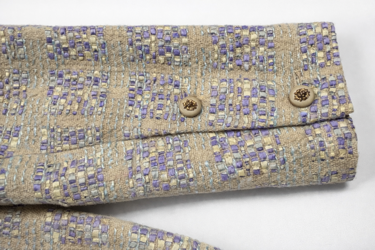 Chanel Créations 1975 Super Rare Tweed Jacket Blazer Size 14 ladies