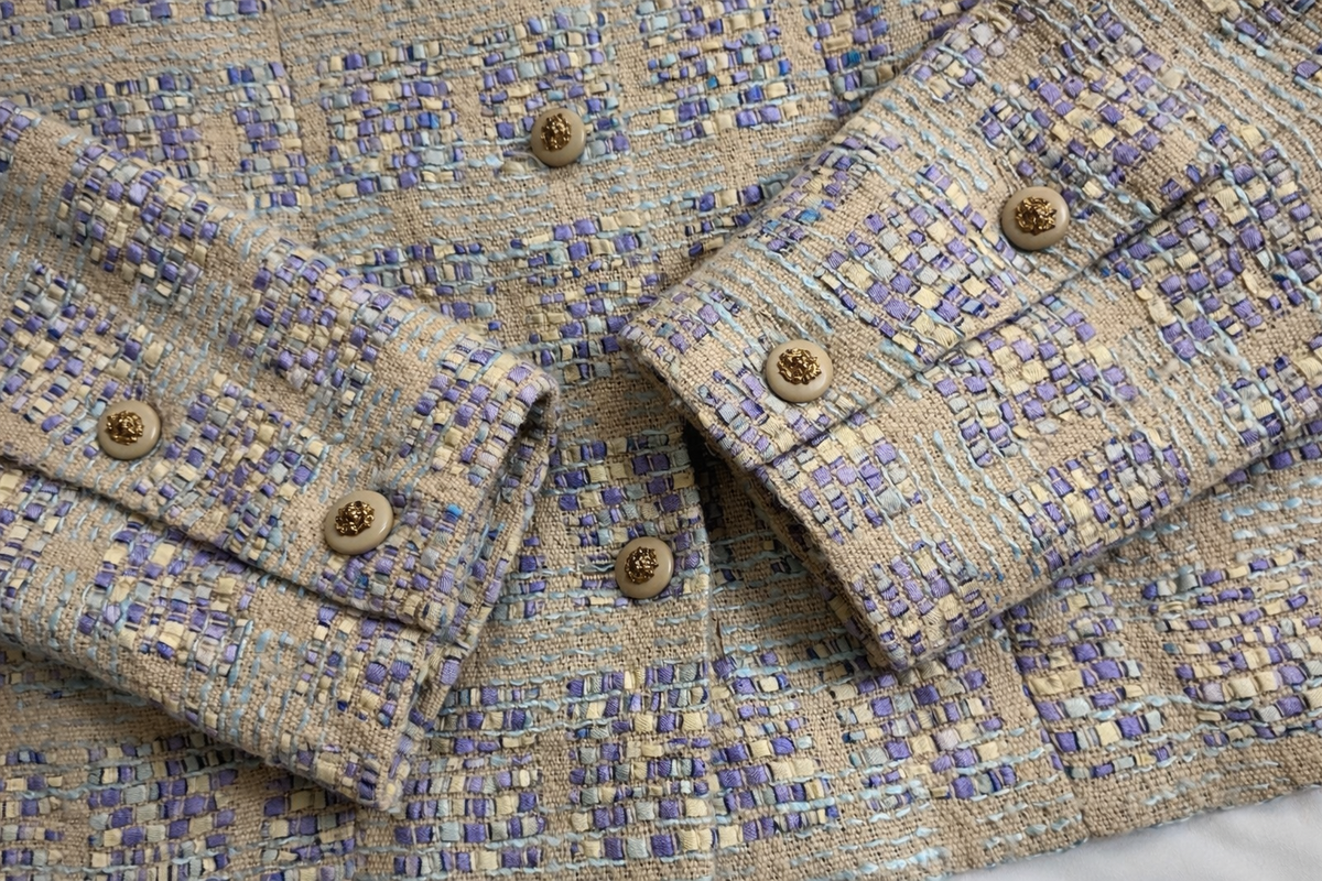 Chanel Créations 1975 Super Rare Tweed Jacket Blazer Size 14 ladies