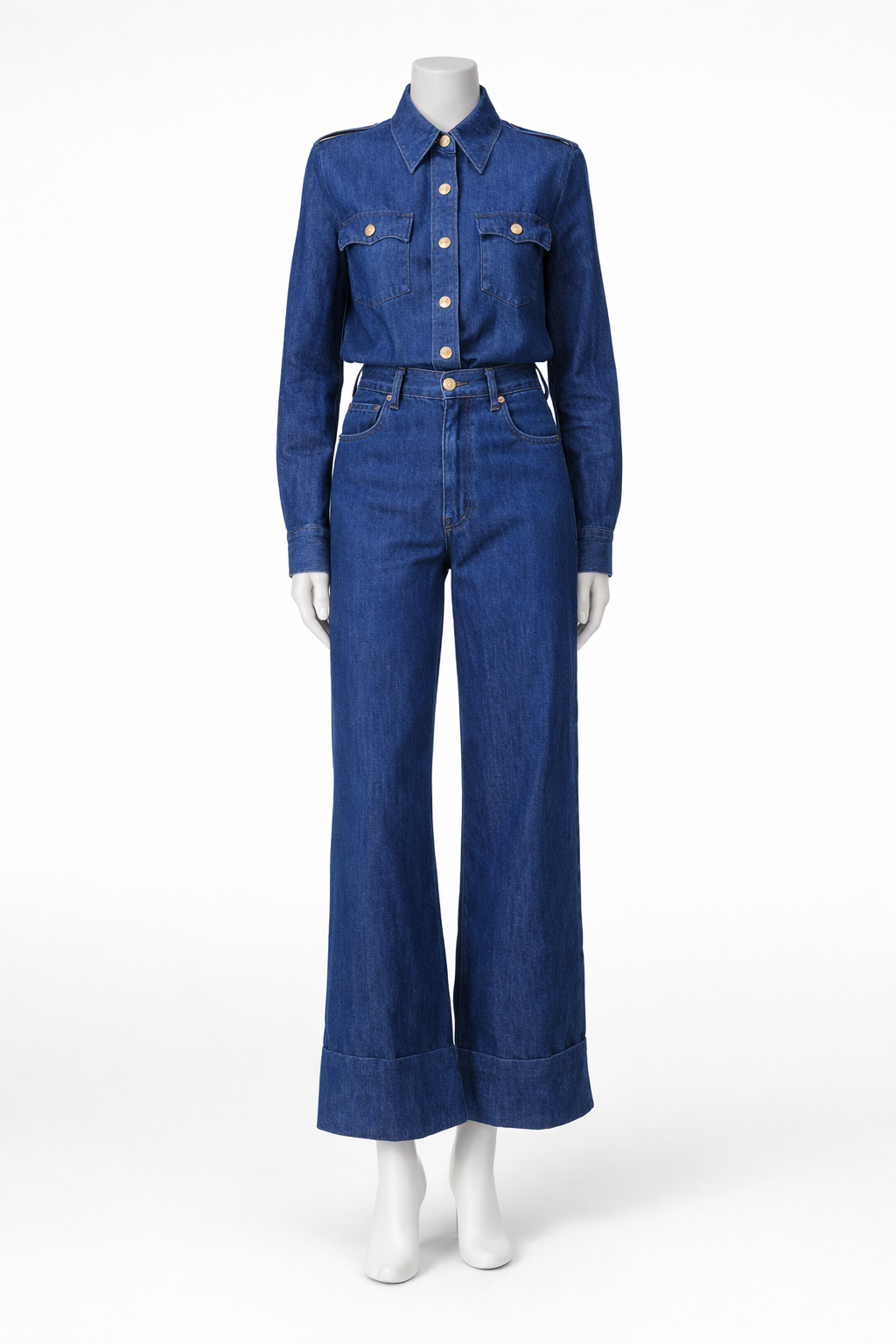 Valentino Chez Valentino 2025 High-rise wide-leg jeans denim size 30 ladies