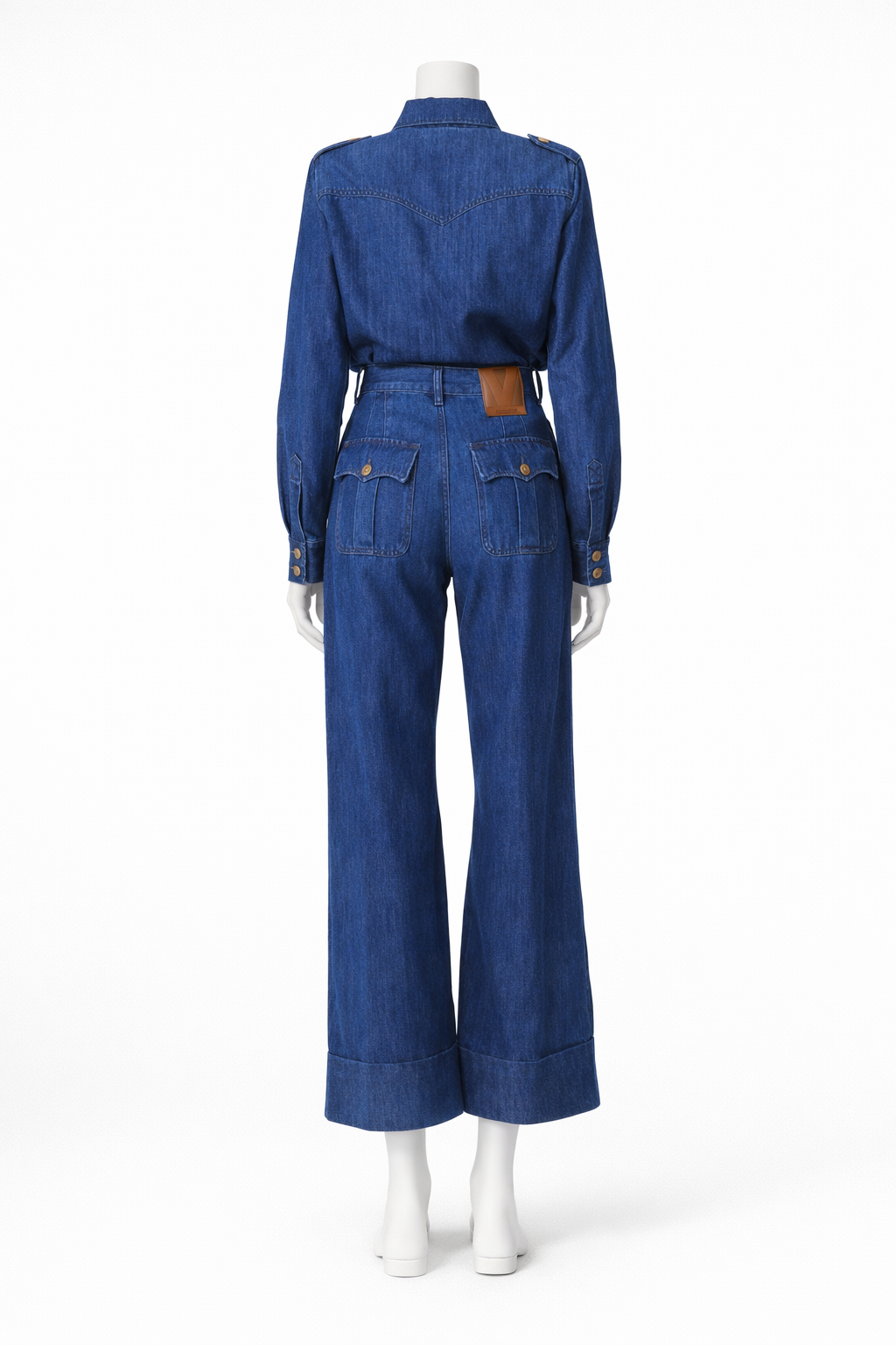 Valentino Chez Valentino 2025 High-rise wide-leg jeans denim size 30 ladies