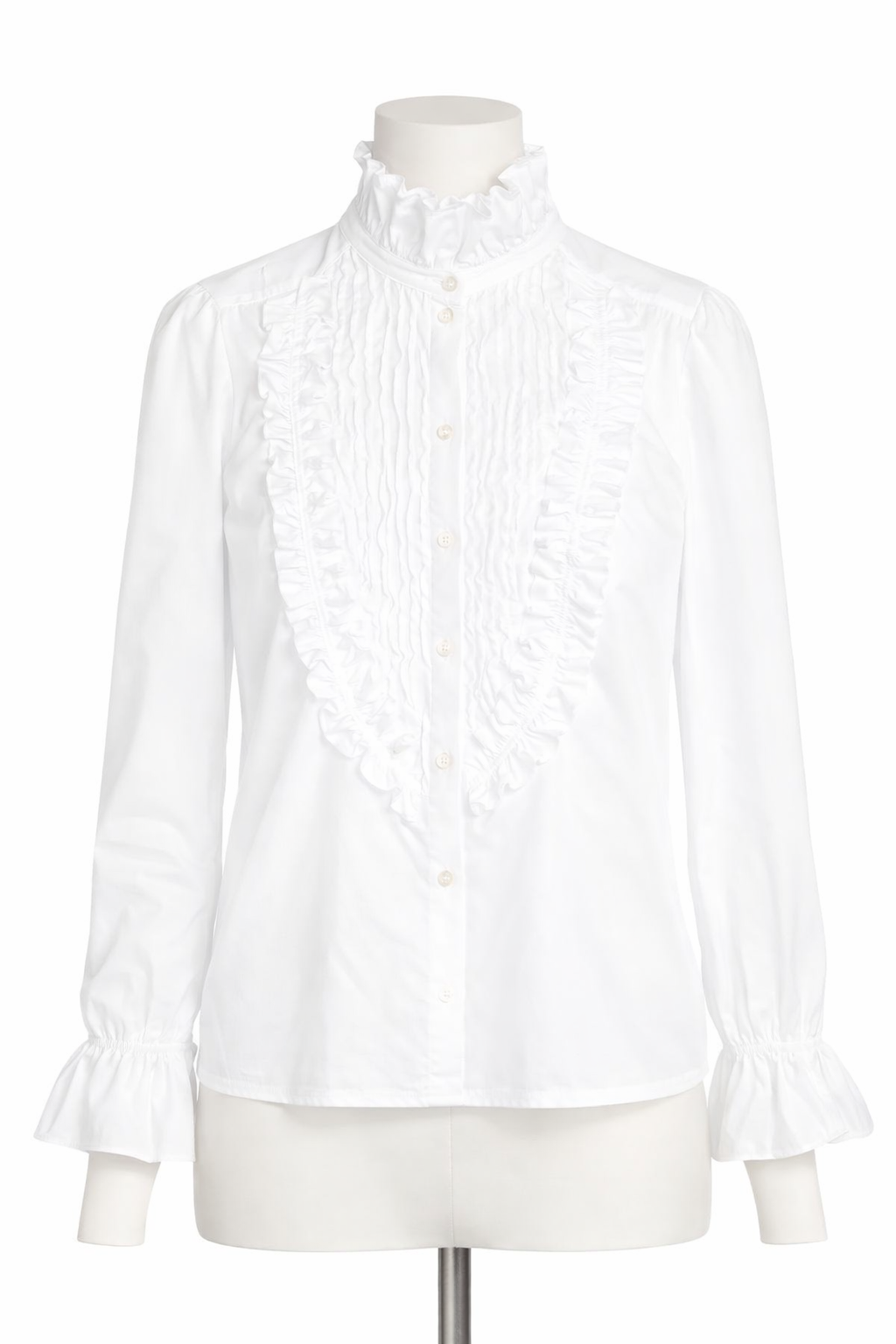 See by Chloé Button-Up Ruffle Bib Shirt Size M medium ladies