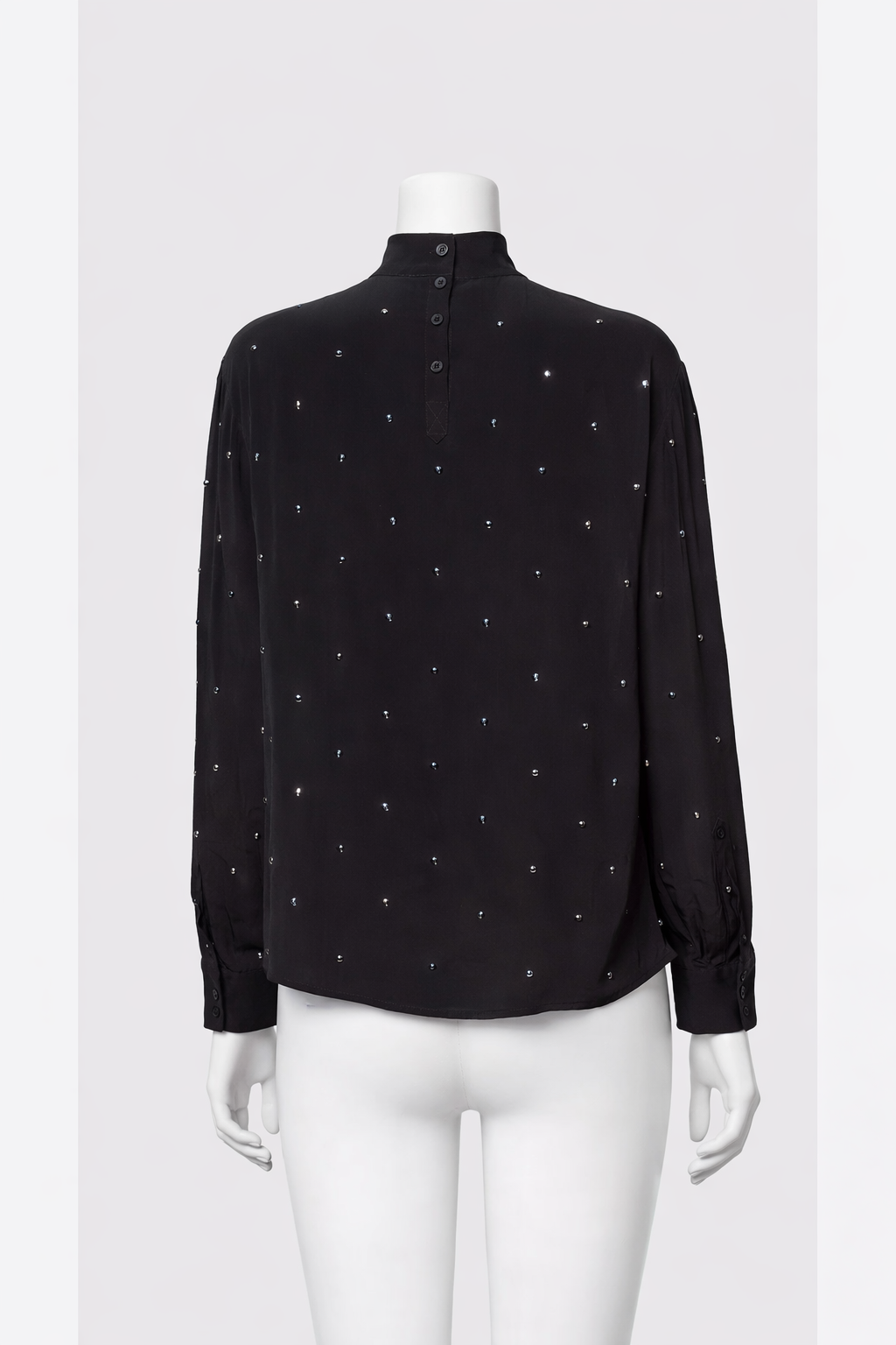 Zadig&Voltaire Teddy Strass Silk Tunic Blouse Size S small ladies