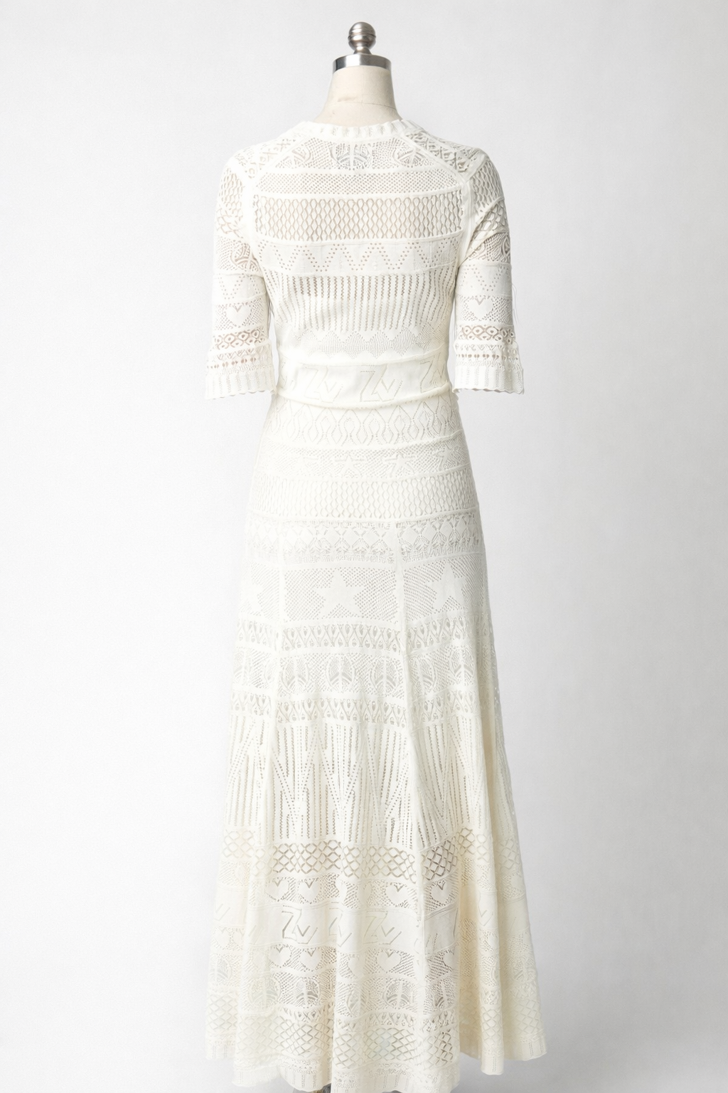 Zadig&Voltaire Memphis pointelle-knit maxi dress Size M medium ladies
