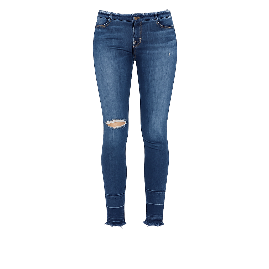 J brand mid rise capris in stigma distressed jeans size 25