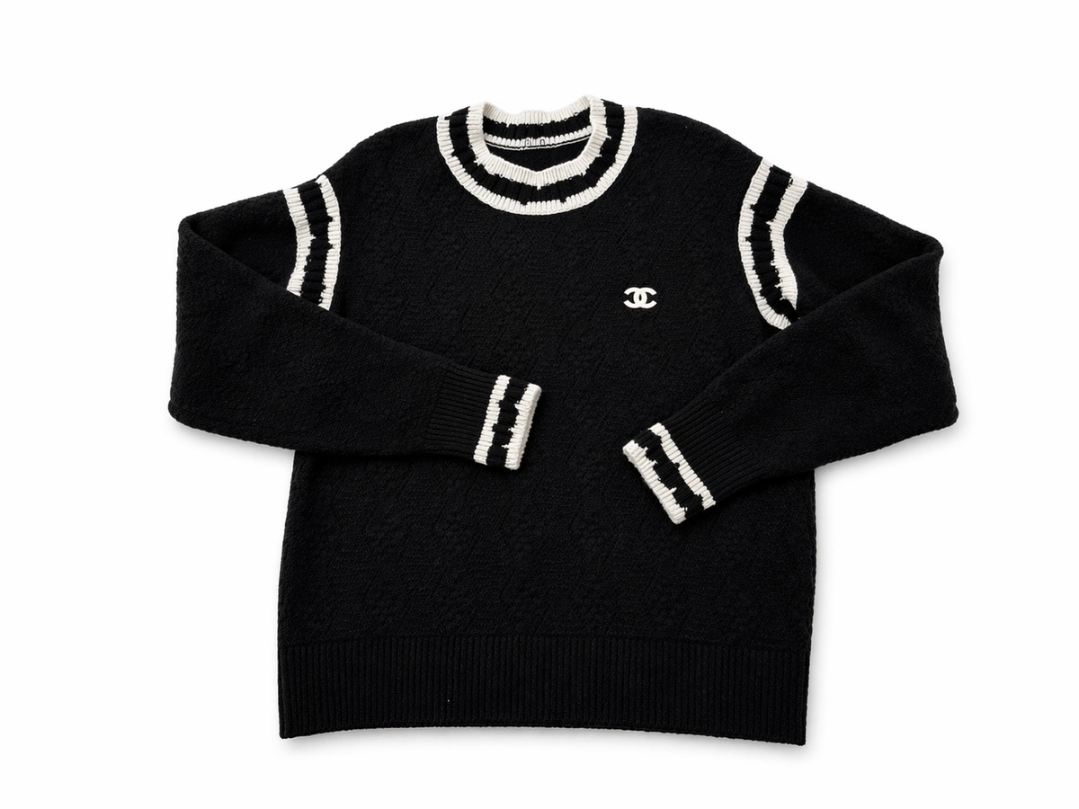 CHANEL 2022 CC Cashmere Sweater Jumper Size F 38 ladies