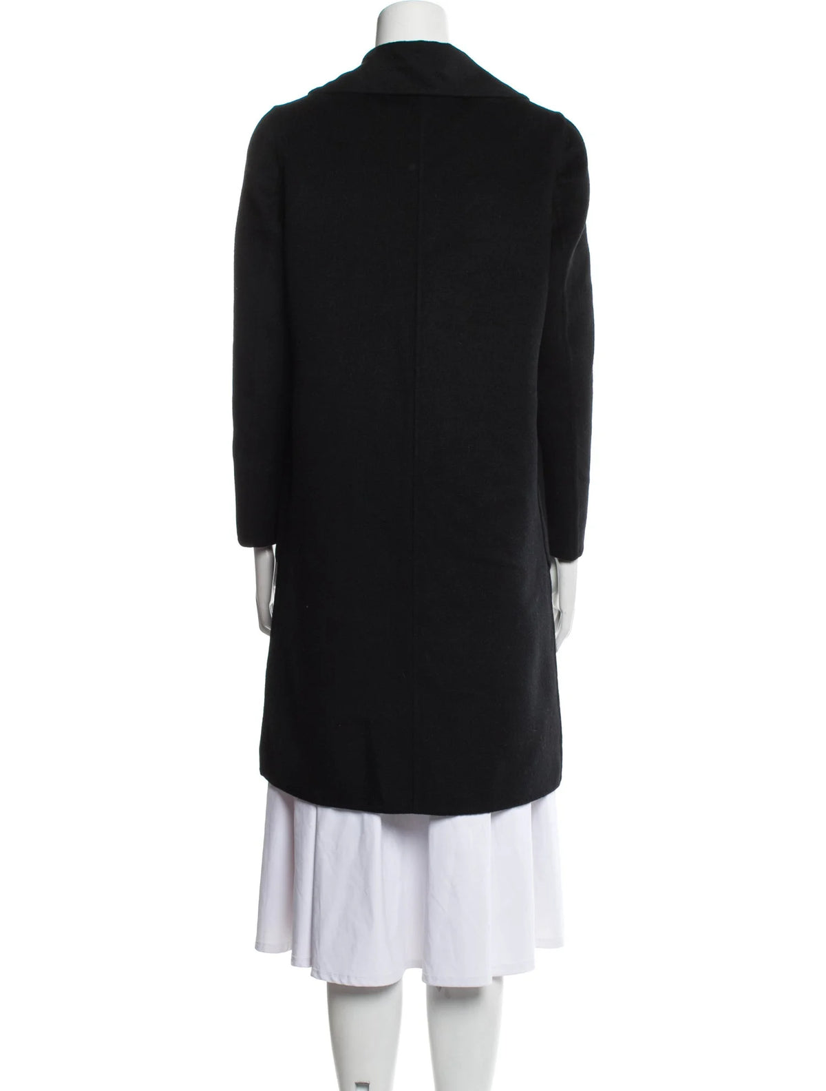Michael Kors Black Wool Mid Length Coat Ladies