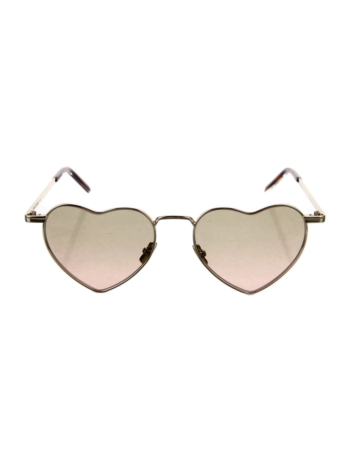 Saint Laurent SL301 LouLou Heart-Shape Gold Frame Sunglasses ladies