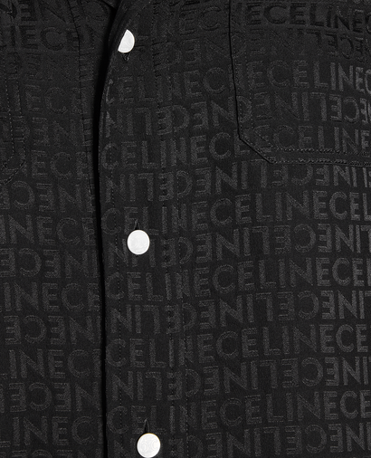 Celine 2024 Pyjama Silk Logo Shirt Size F 34 Ladies