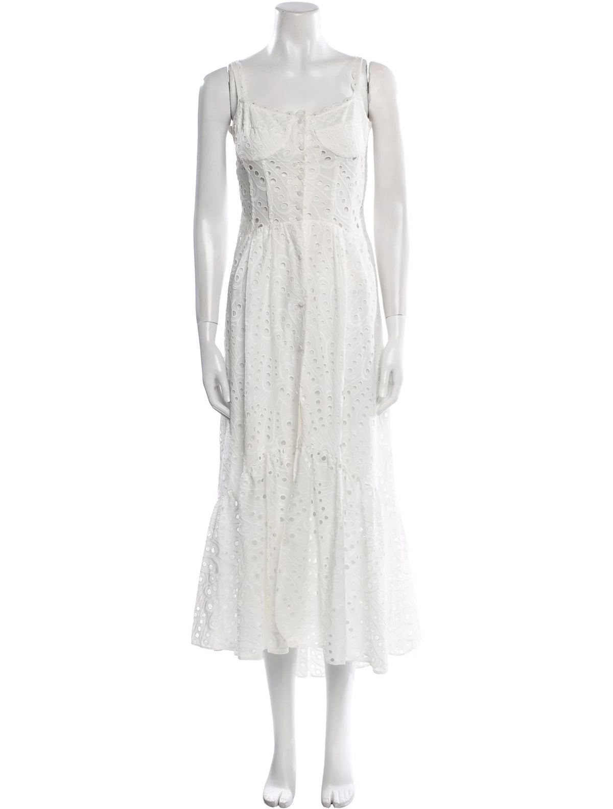 Charo Ruiz Ibiza lace scalloped solace dress Size M medium ladies