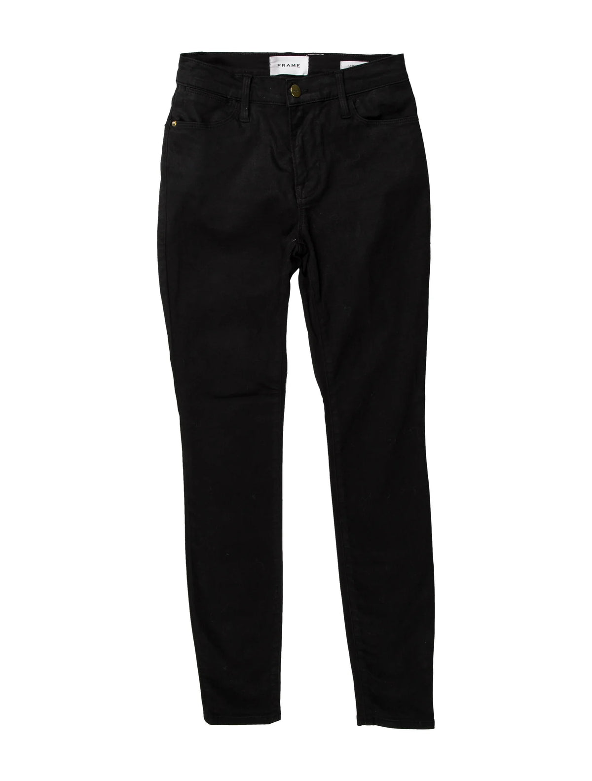 Frame Le High straight-leg jeans in black size 28 ladies