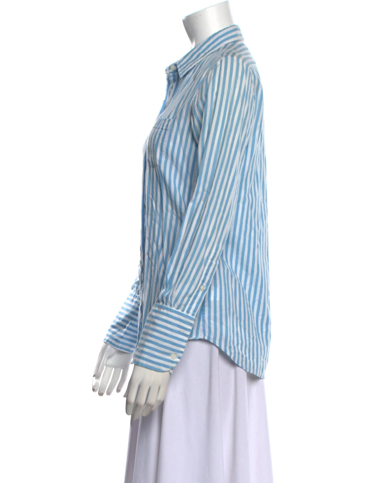 Nili Lotan Striped Long Sleeve Button-Up Shirt size XS ladies