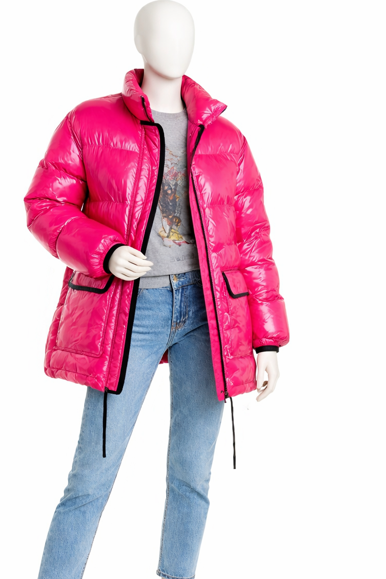RED Valentino Puffer Down Jacket in Bright Pink Size I 36 XS ladies