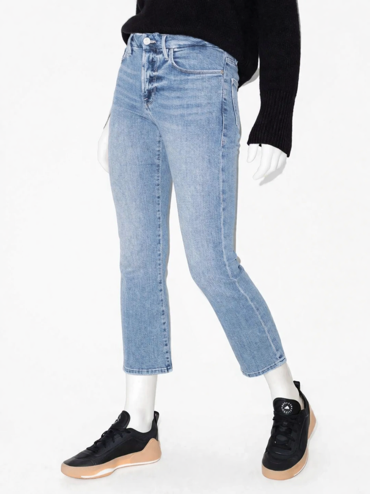 FRAME LE CROP MINI BOOT CROPPED HIGH-RISE BOOTCUT JEANS SIZE 28 ladies