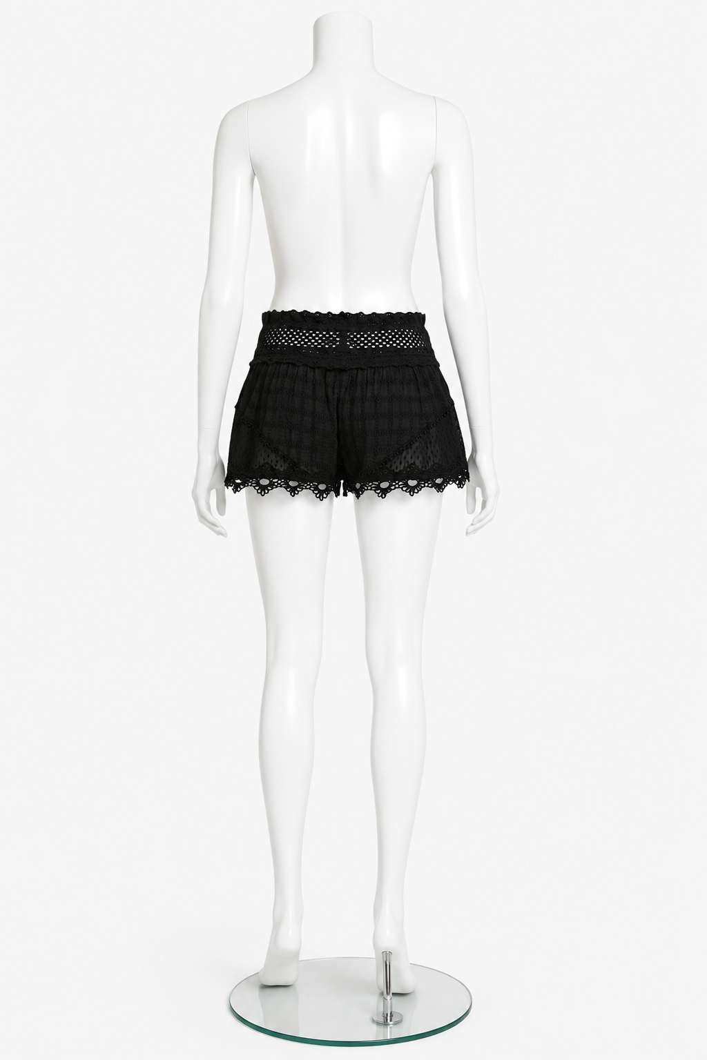 SUNDAY SAINT-TROPEZ MINI SHORTS BLACK ONE SIZE FITS ALL LADIES