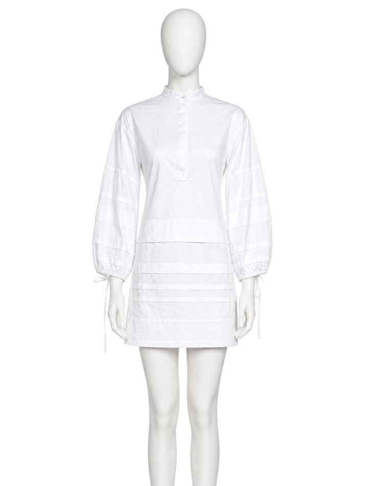VVB Victoria Beckham White Mini Shirtdress size UK 8 US 4 S small ladies