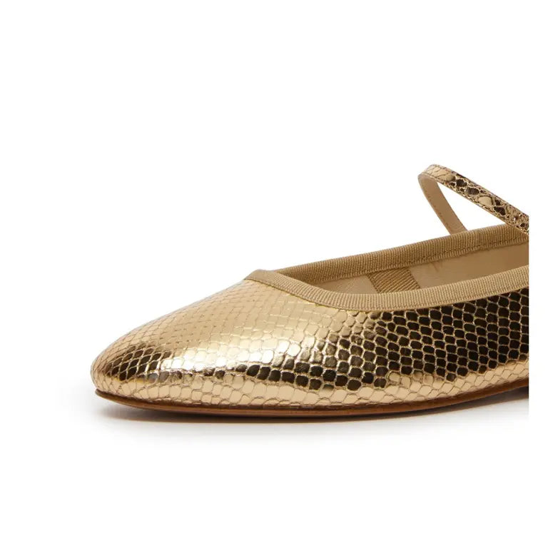 CELINE Mary jane ballerina Celine ballerinas in gold leather size 40 ladies