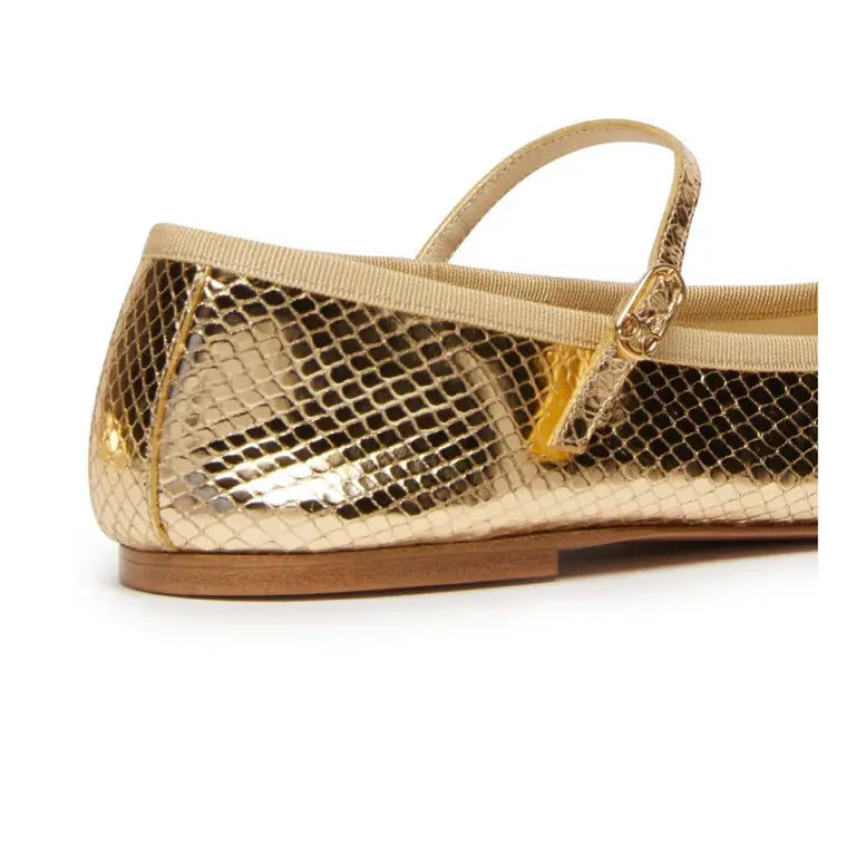 CELINE Mary jane ballerina Celine ballerinas in gold leather size 40 ladies