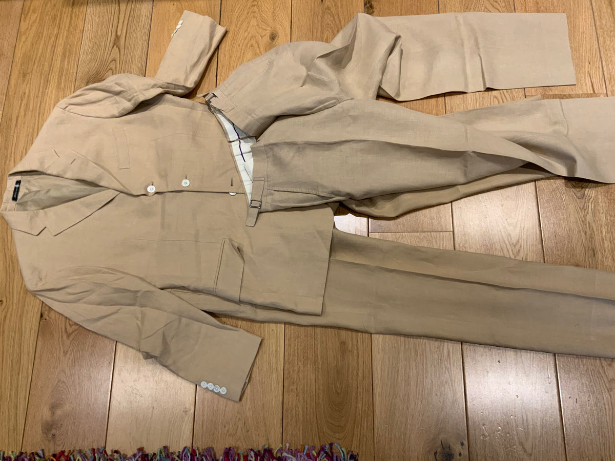 Ralph Lauren Collection Extrafine Linen Suit 2 Pieces US 40 Pants Size US 32 men