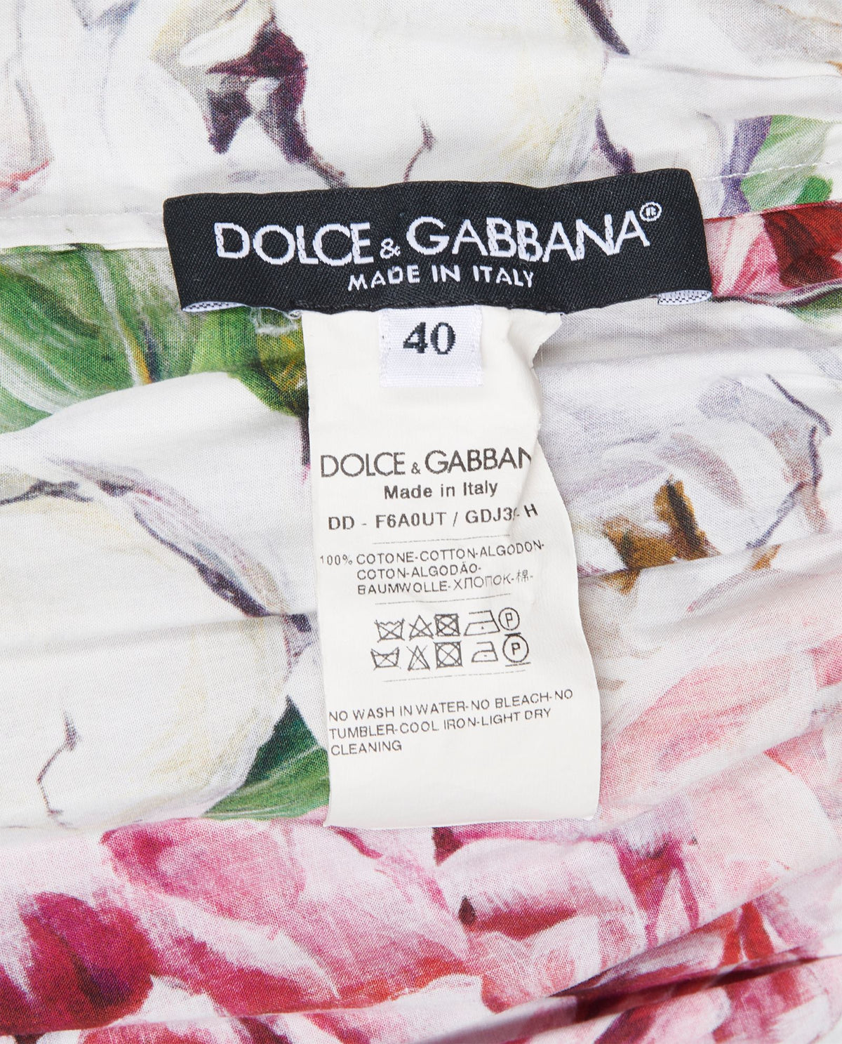 Dolce & Gabbana Off-The-Shoulder Peony Floral Dress Size I 40 UK 8 US 4 S small ladies