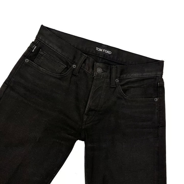 TOM FORD Anthracite SLIM-FIT COTTON-BLEND CORDUROY TROUSERS SIZE 33 MEN