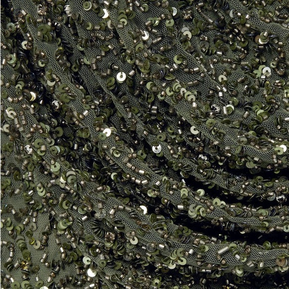 Retrofête Yael Sequin Tull Draped Mini Dress Size S small ladies