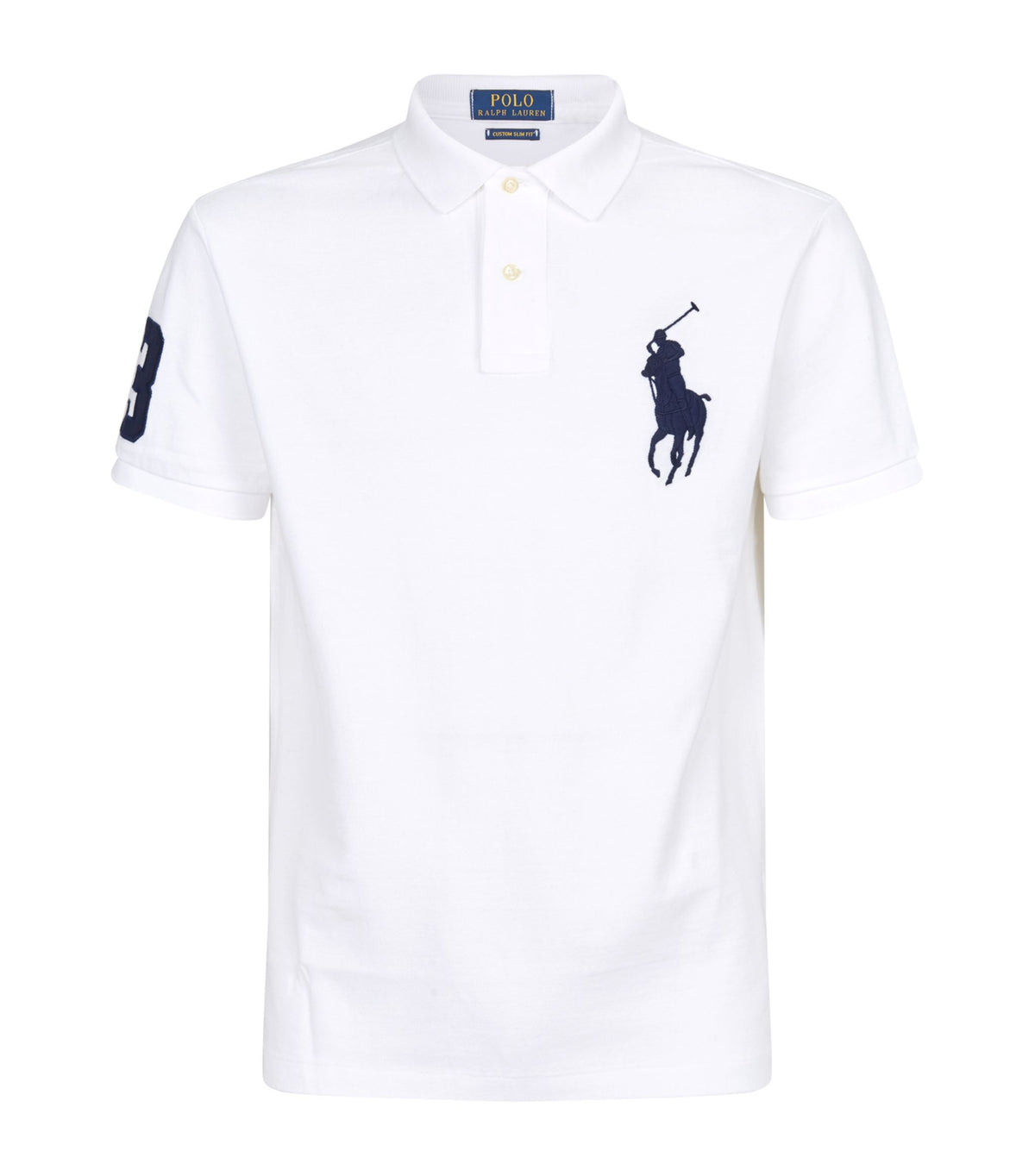 $280 Polo RALPH LAUREN Big Pony Polo T shirt Top Size M medium yellow & white men