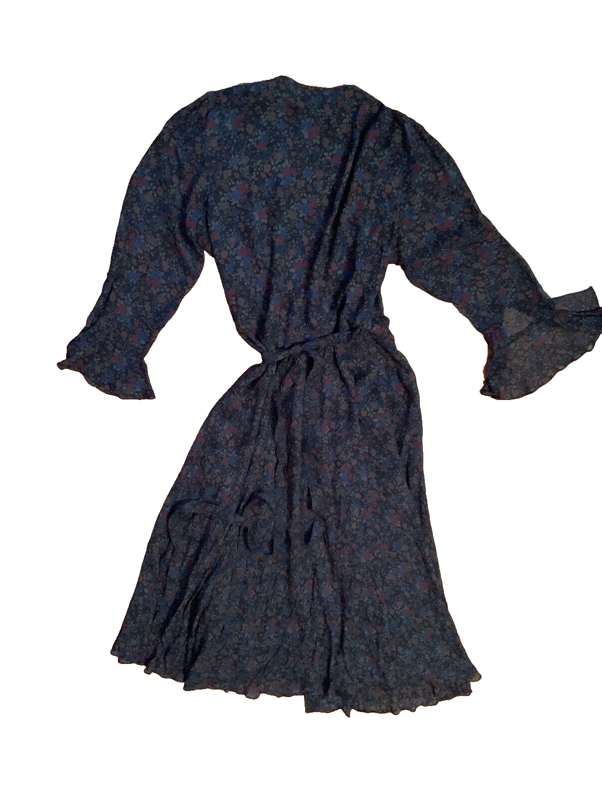 Ralph Lauren Polo Runaway Floral Wrap Maxi Dress Silk US 10 UK 14 ladies