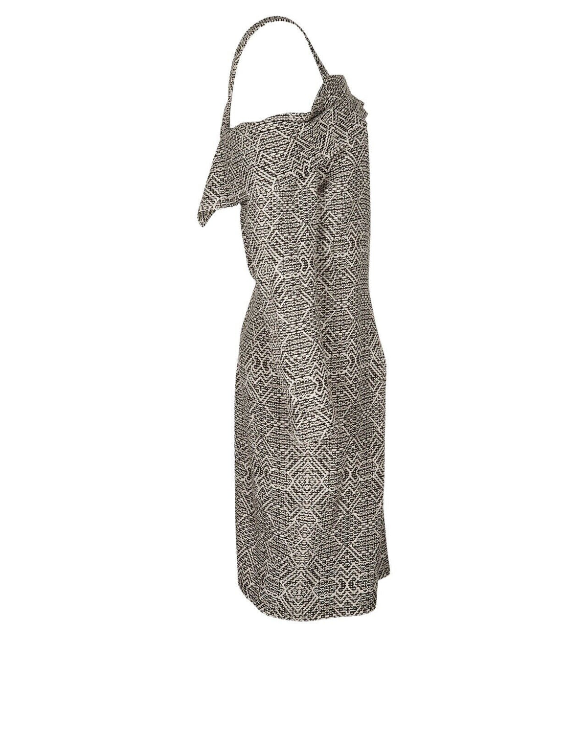 Roland Mouret One-Shoulder Jacquard Dress Size UK 12 US 8 I 44 ladies