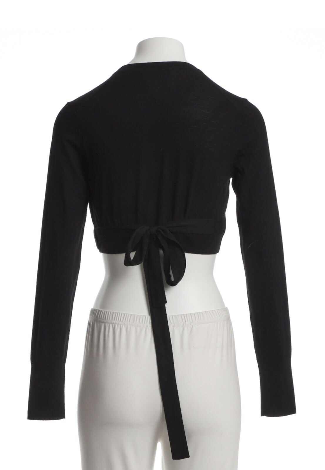 Dolce & Gabbana Cropped Wrap Wool Cardigan Sweater Jumper Top Size I 42 US 6 ladies