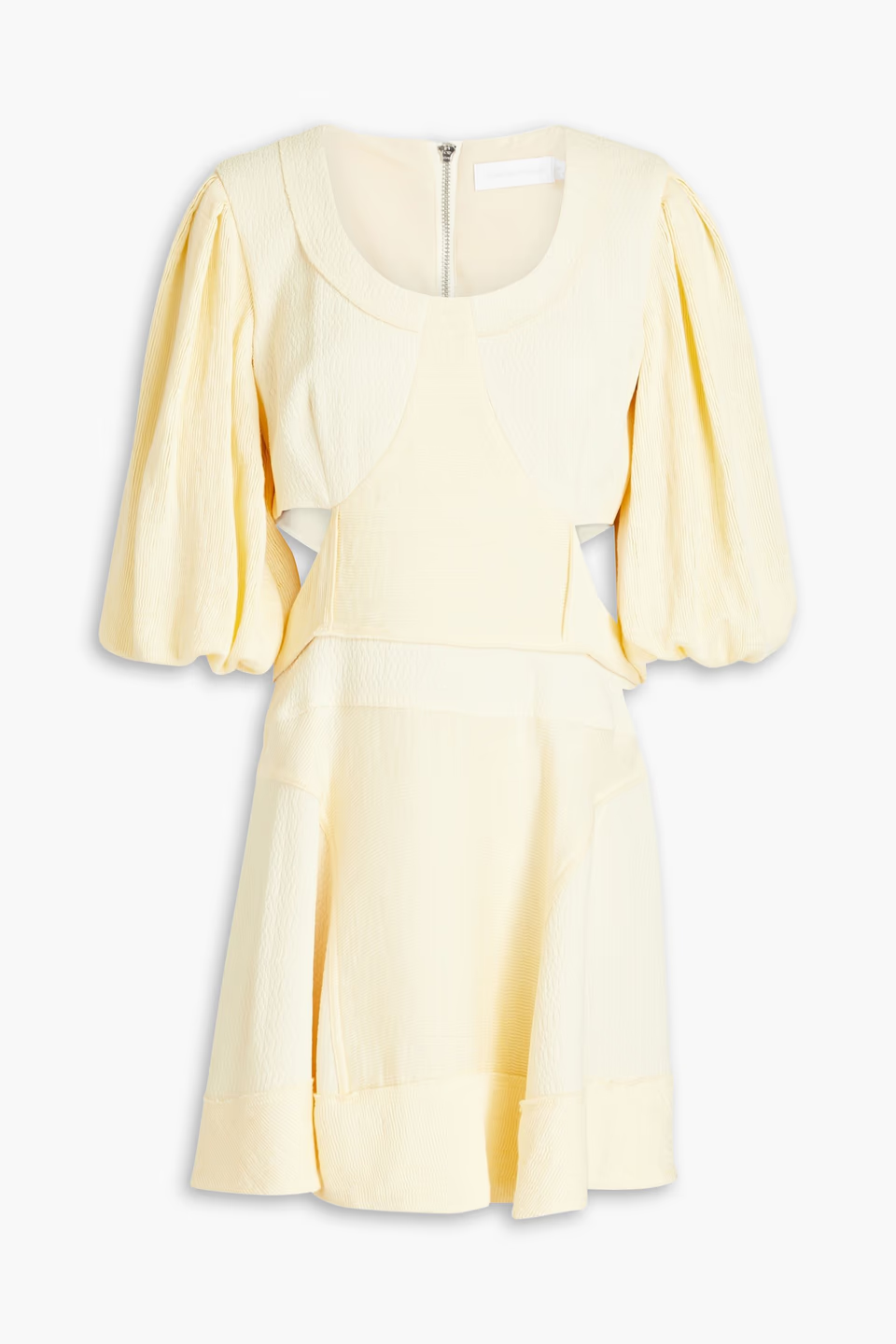Jonathan Simkhai Journey Cutout Jacquard Mini Dress In Pastel Yellow Size US 4 S ladies