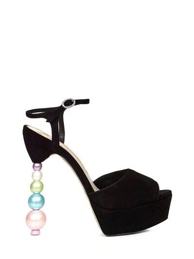 Sophia Webster Natalia Faux Pearl Heel Platform Sandals Shoes Size 39 UK 6 US 9 ladies