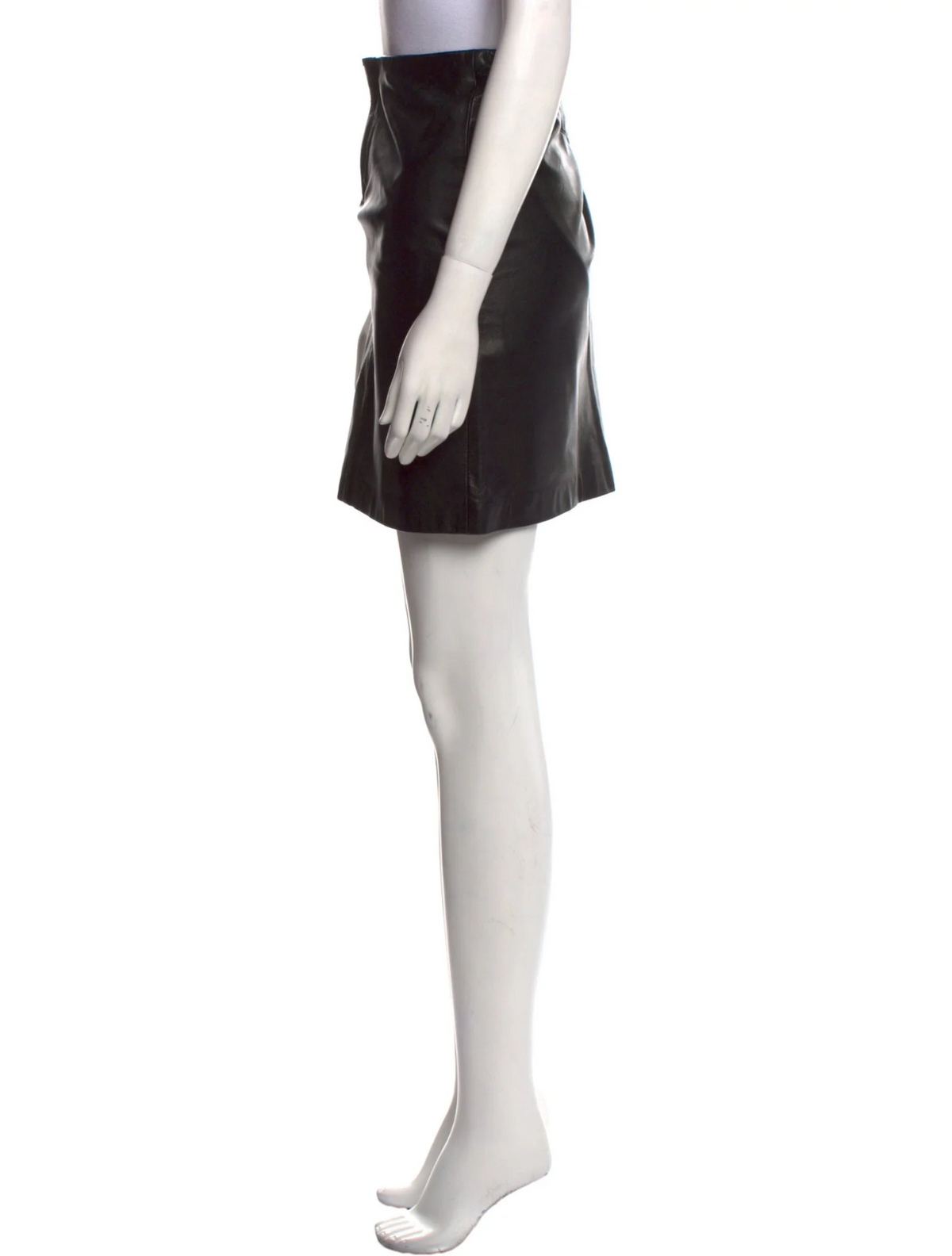 Ralph Lauren Sport Womens Leather Mini Skirt Black Size US 2 UK 6 XS ladies